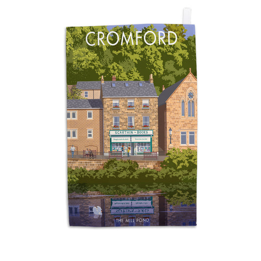 Cromford, The Mill Pond Tea Towel