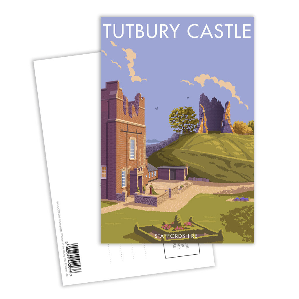 Tutbury Castle Postcard Pack of 8