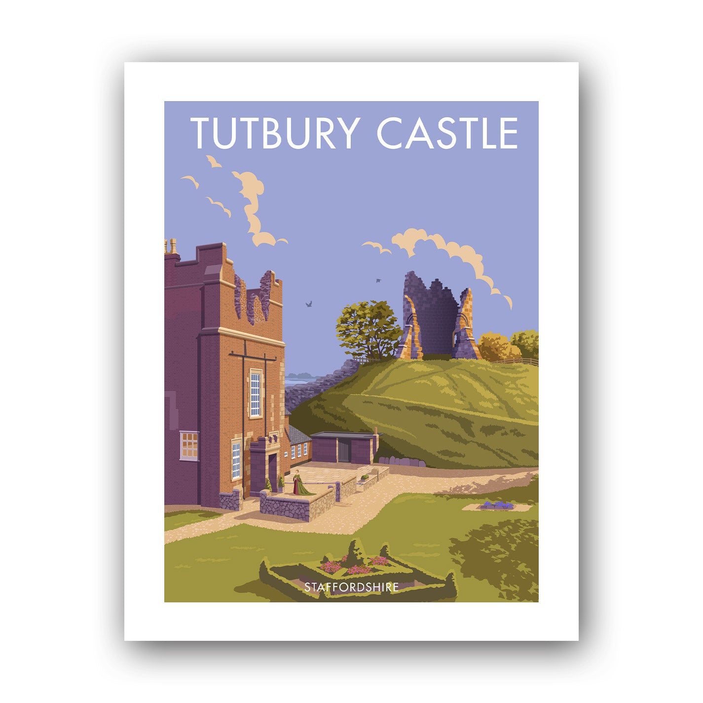 Tutbury Castle Art Print