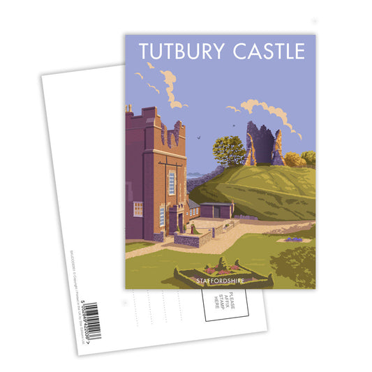 Tutbury Castle Postcard Pack of 8