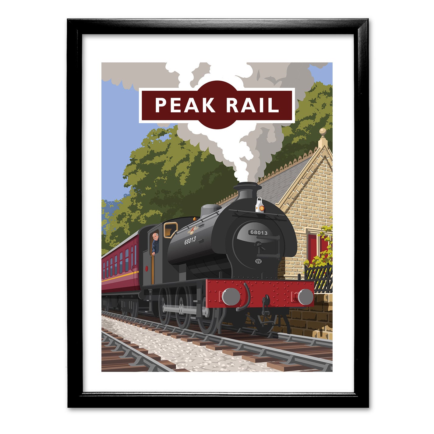 Peak Rail Art Print