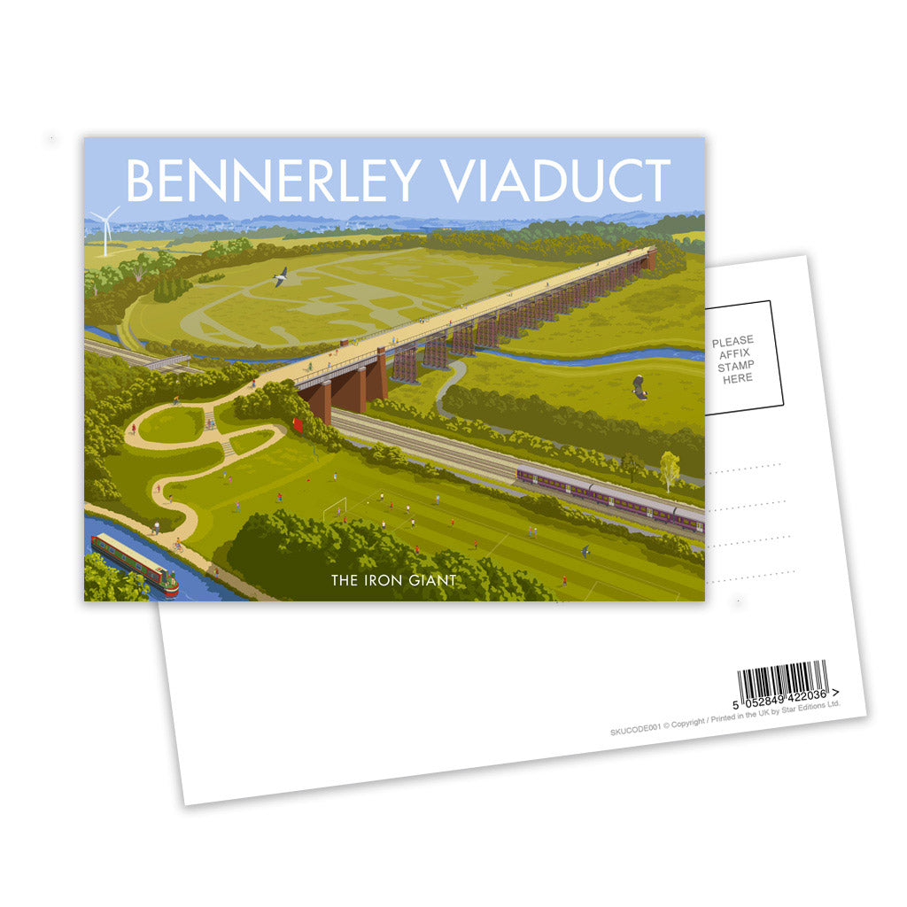 Bennerley Viaduct, The Iron Giant Postcard Pack of 8