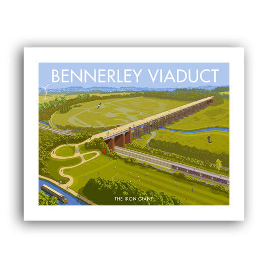Bennerley Viaduct, The Iron Giant Art Print
