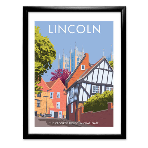 The Crooked House, Lincoln Art Print