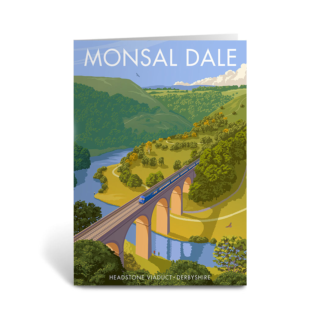 Headstone Viaduct, Monsal Dale Greeting Card 7x5