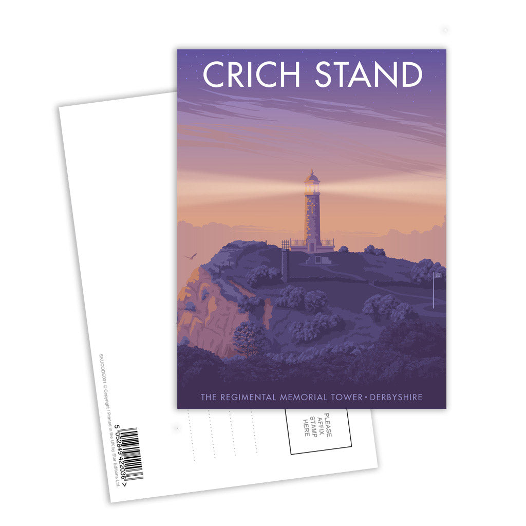 Crich Stand, Memorial Tower Postcard Pack of 8