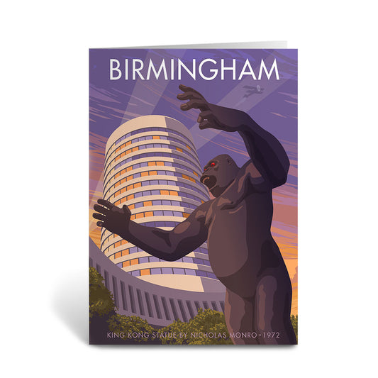 King Kong Statue, Birmingham Greeting Card 7x5