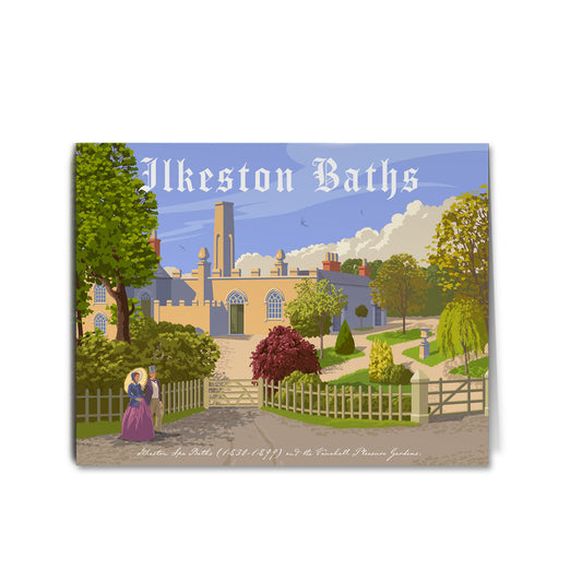 Ilkeston Baths Greeting Card 7x5