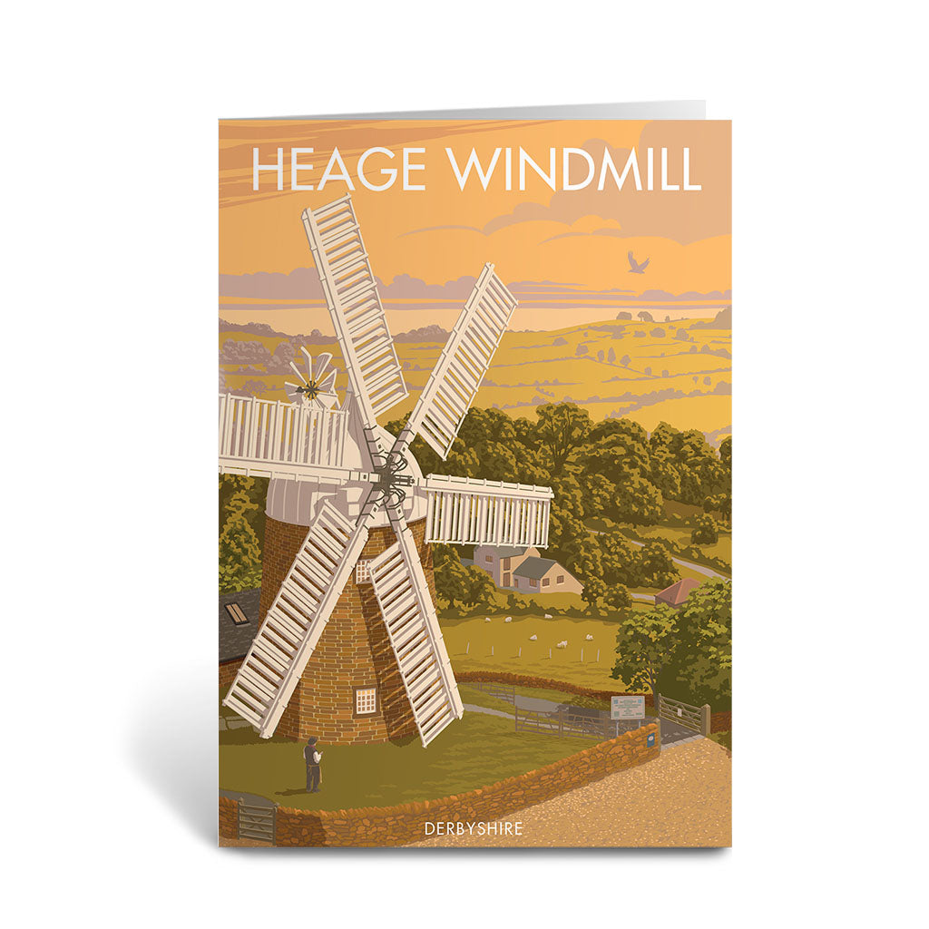 Heage Windmill Greeting Card 7x5