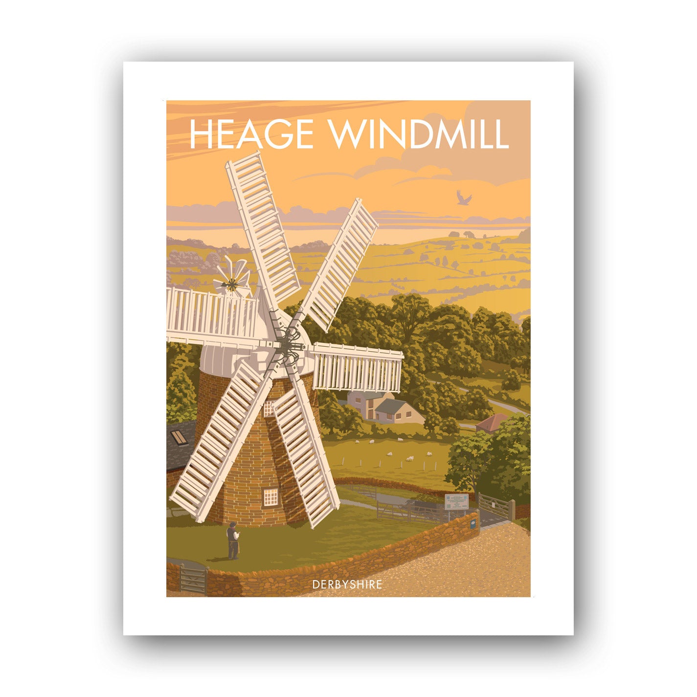 Heage Windmill Art Print