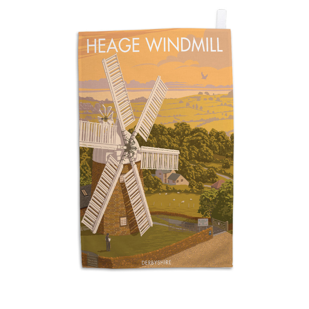 Heage Windmill Tea Towel