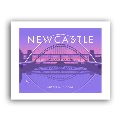 Newcastle, Bridges on the Tyne Art Print