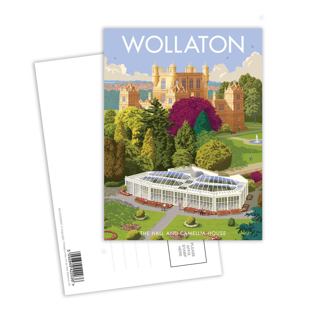 Wollaton, The Hall and Camellia House Postcard Pack of 8