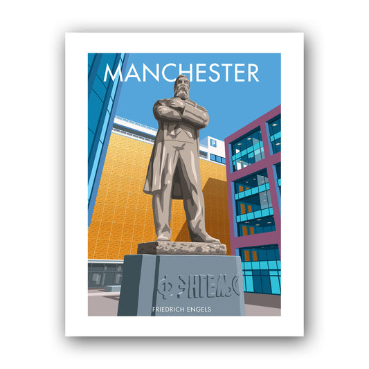 Friedrich Engels Statue, Manchester Art Print