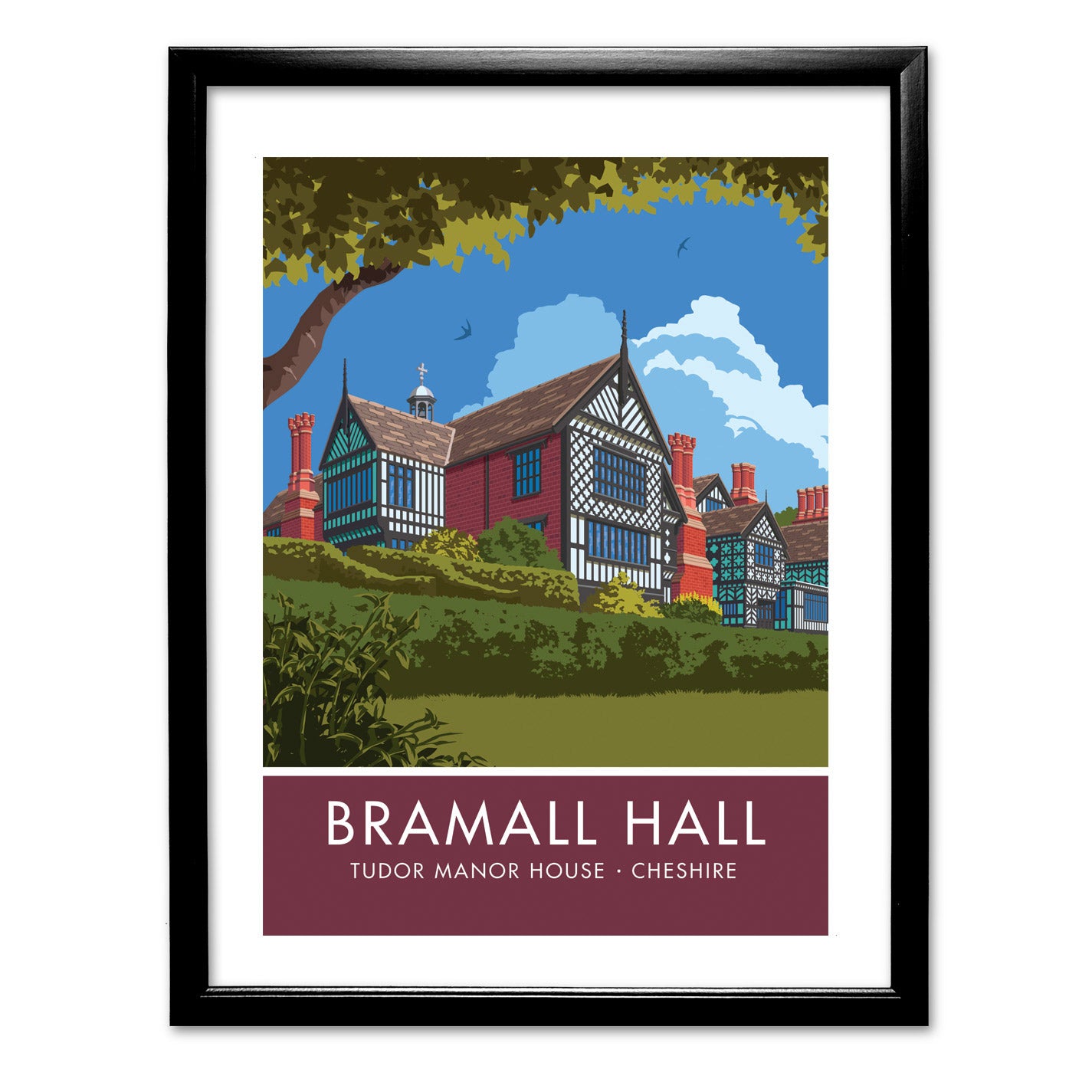 Bramall Hall, Cheshire Art Print