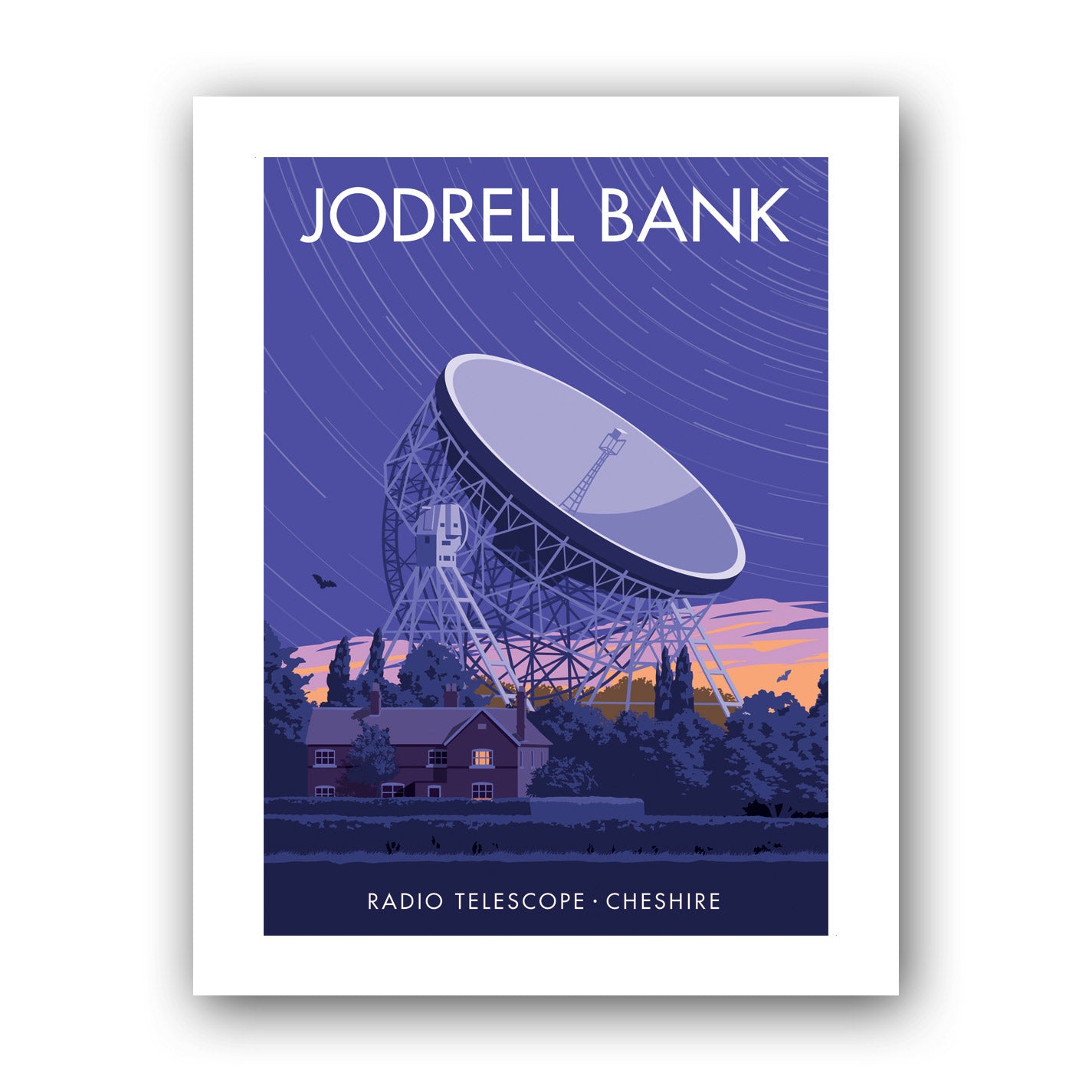 Jodrell Bank, Cheshire Art Print