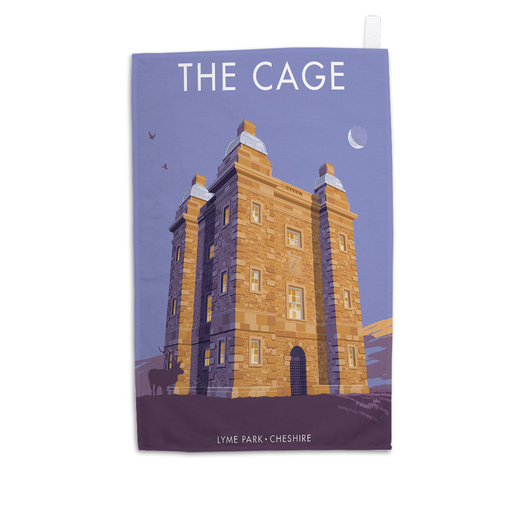 The Cage, Lyme Park Tea Towel
