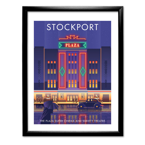 Stockport, The Plaza Cinema Art Print