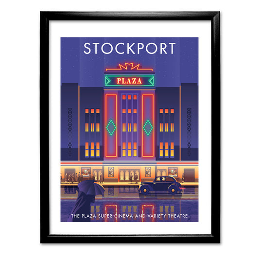 Stockport, The Plaza Cinema Art Print
