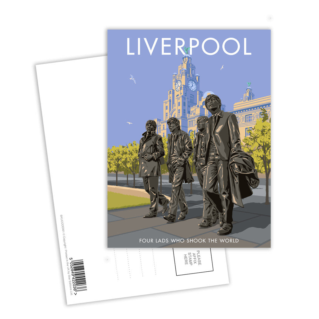 Four Lads Who Shook The World, Liverpool Postcard Pack of 8
