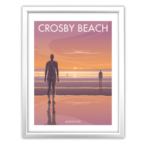 Crosby Beach, Merseyside Art Print