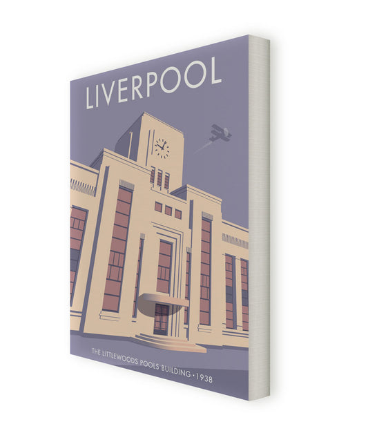 The Littlewood Pools Building, Liverpool Canvas