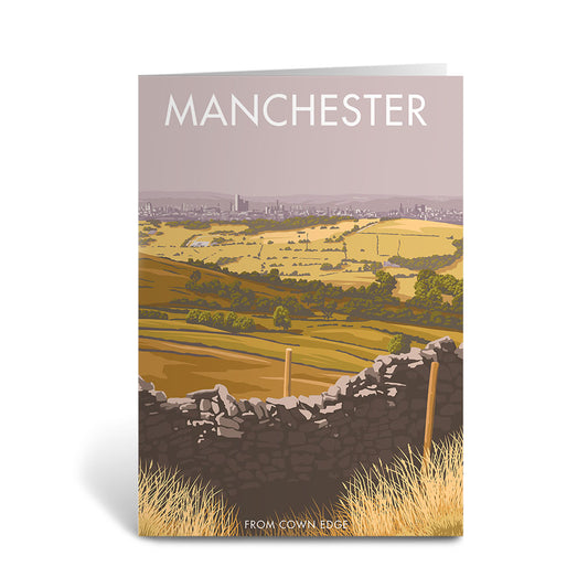 Manchester From Cown Edge Greeting Card 7x5
