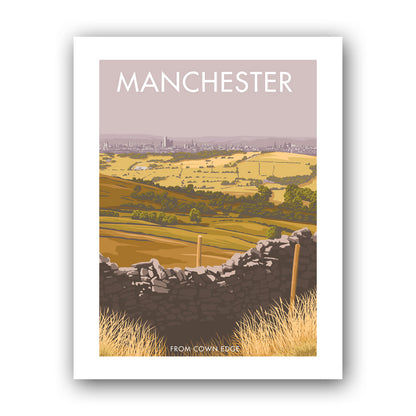 Manchester From Cown Edge Art Print