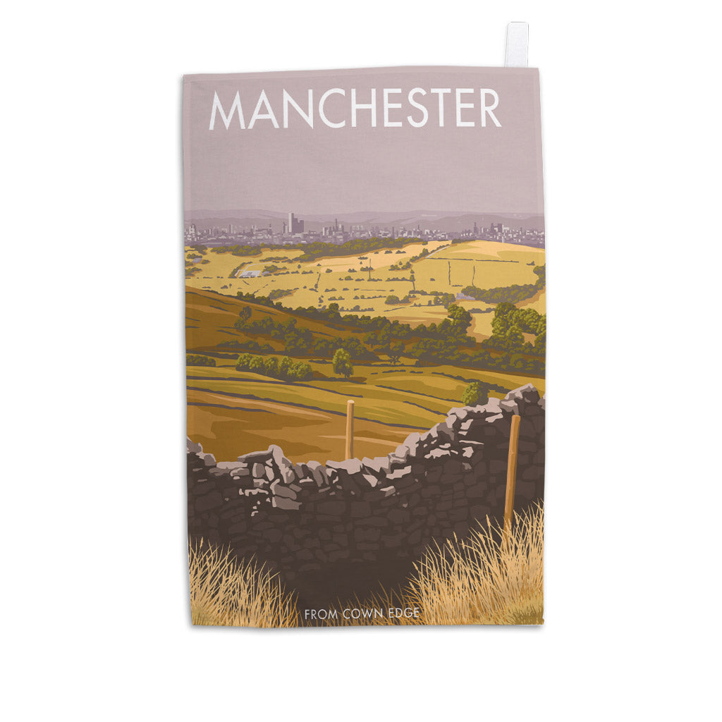 Manchester From Crown Edge Tea Towel