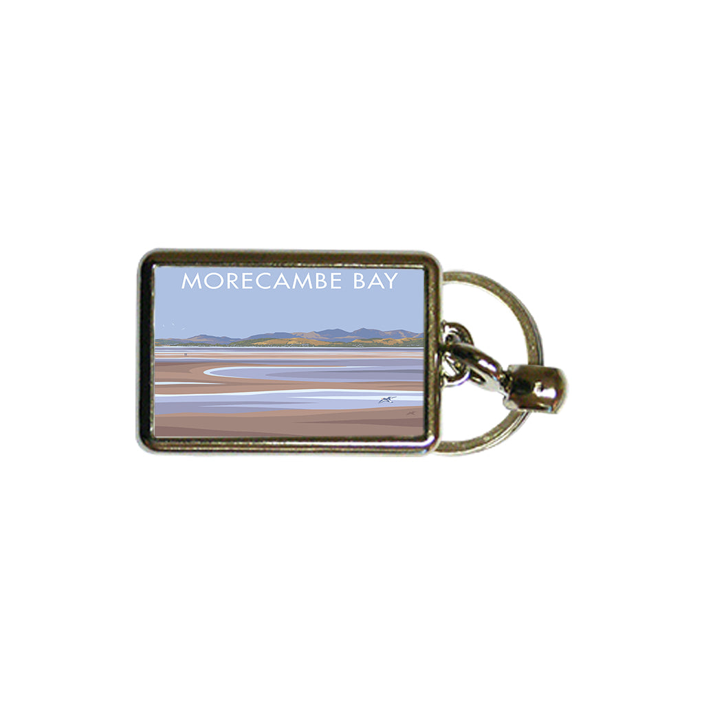 Morecambe Bay Metal Keyring