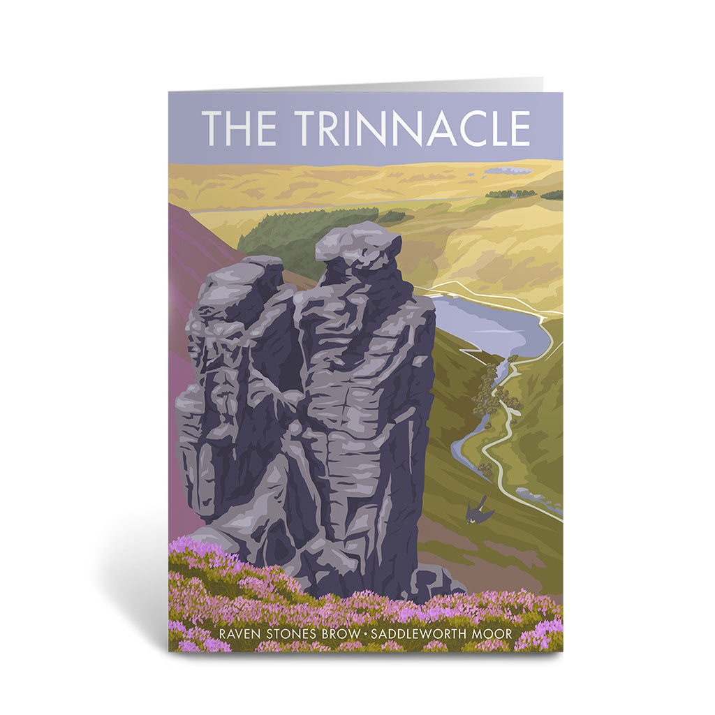 The Trinnacle, Raven Stones Brow Greeting Card 7x5