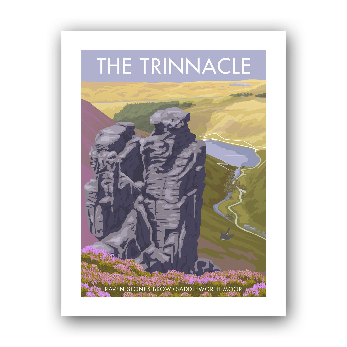 The Trinnacle, Raven Stones Brow Art Print