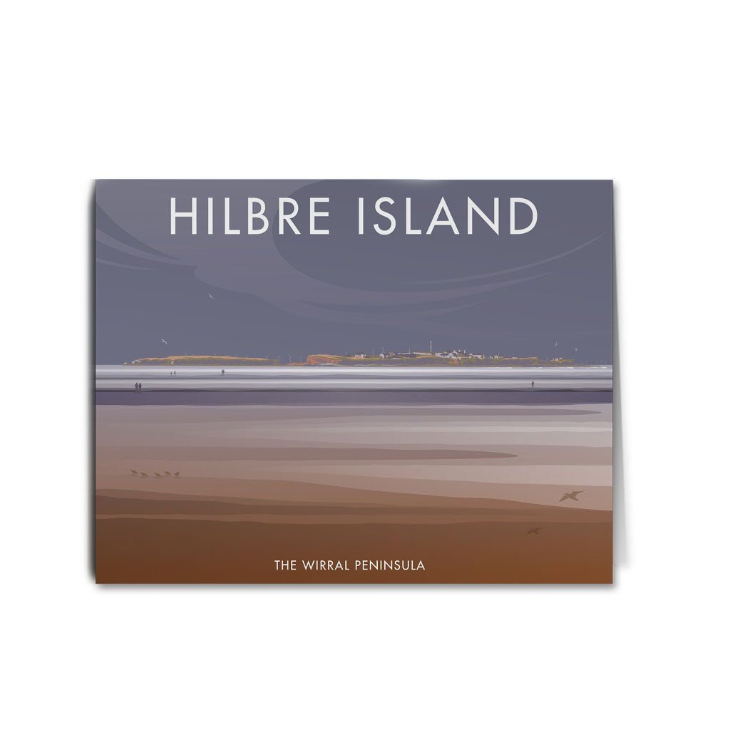 Hilbre Island Greeting Card 7x5
