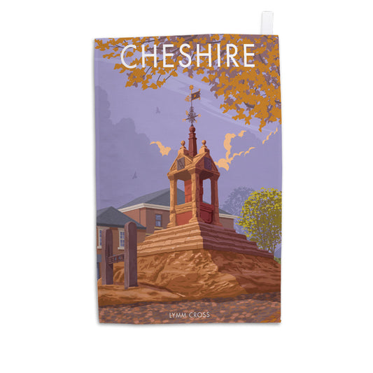 Lymm Cross, Cheshire Tea Towel