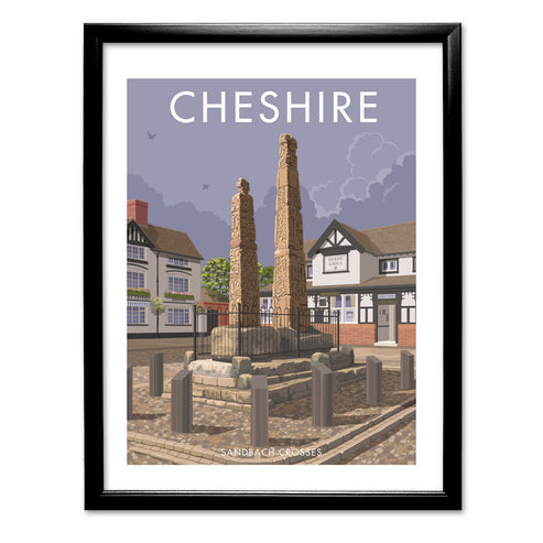 Sandbach Crosses, Cheshire Art Print
