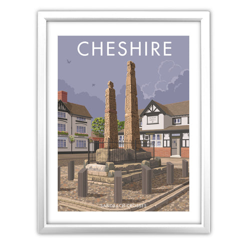 Sandbach Crosses, Cheshire Art Print