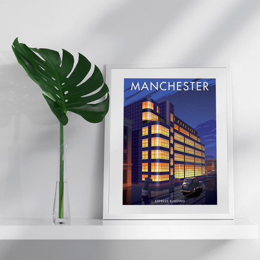 Manchester Express Building Art Print