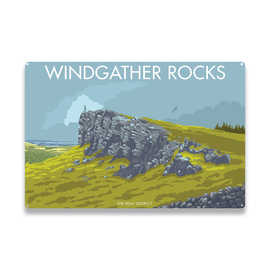 Windgather Rocks Metal Sign