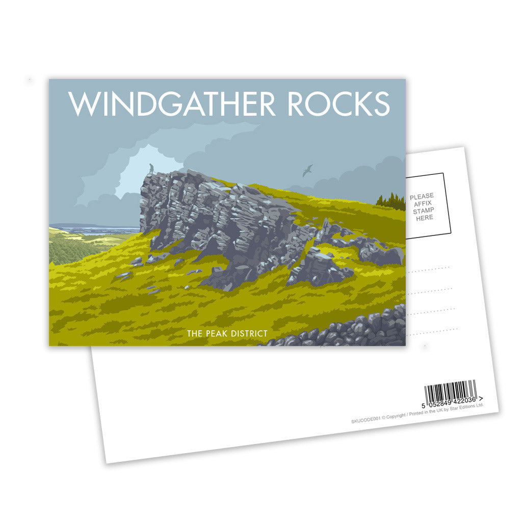 Windgather Rocks Postcard Pack of 8 – Stephen Millership - The Art of ...