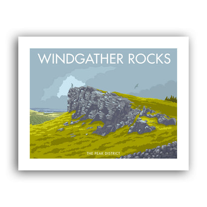 Windgather Rocks Art Print