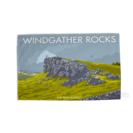Windgather Rocks Tea Towel