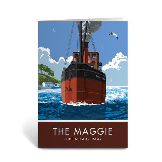 The Maggie, Port Askaig, Islay Greeting Card 7x5