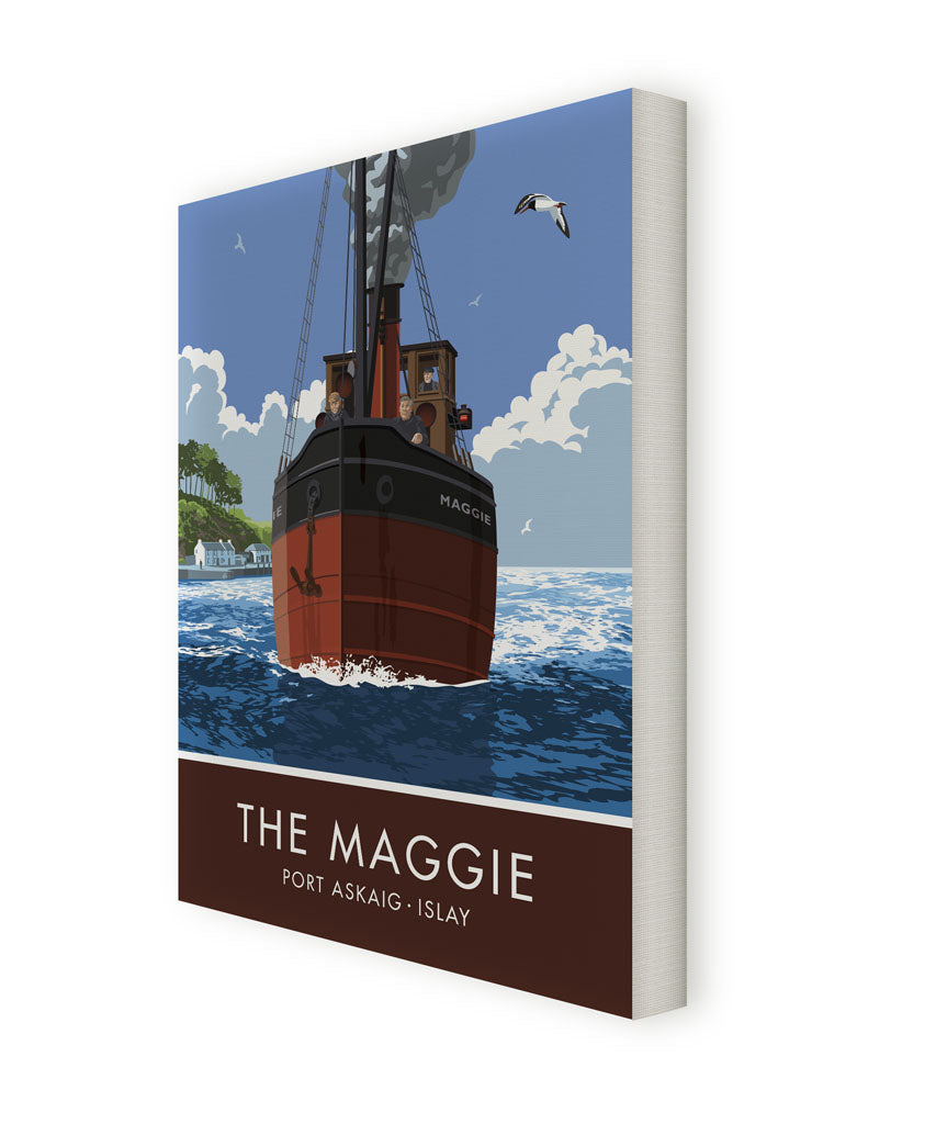 The Maggie, Port Askaig, Islay Canvas
