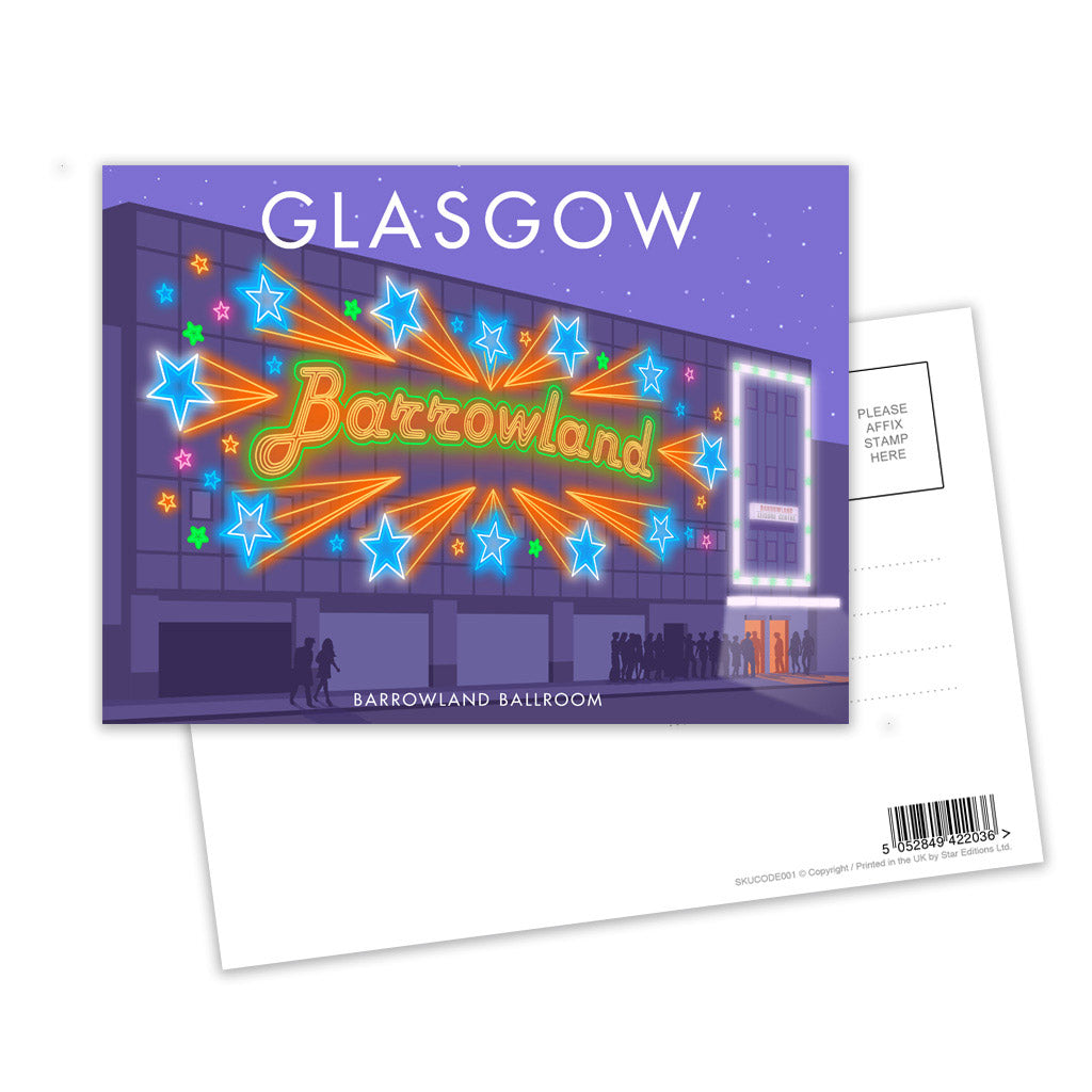 Barrowland Ballroom, Glasgow Postcard Pack of 8