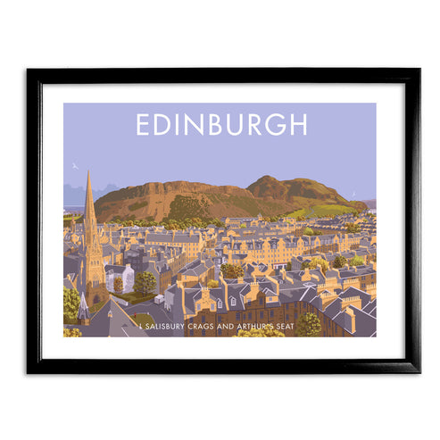 Salisbury Crags and Arthur's Seat, Edinburgh Art Print
