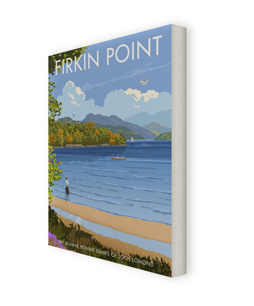 Firkin Point, Loch Lomond Canvas