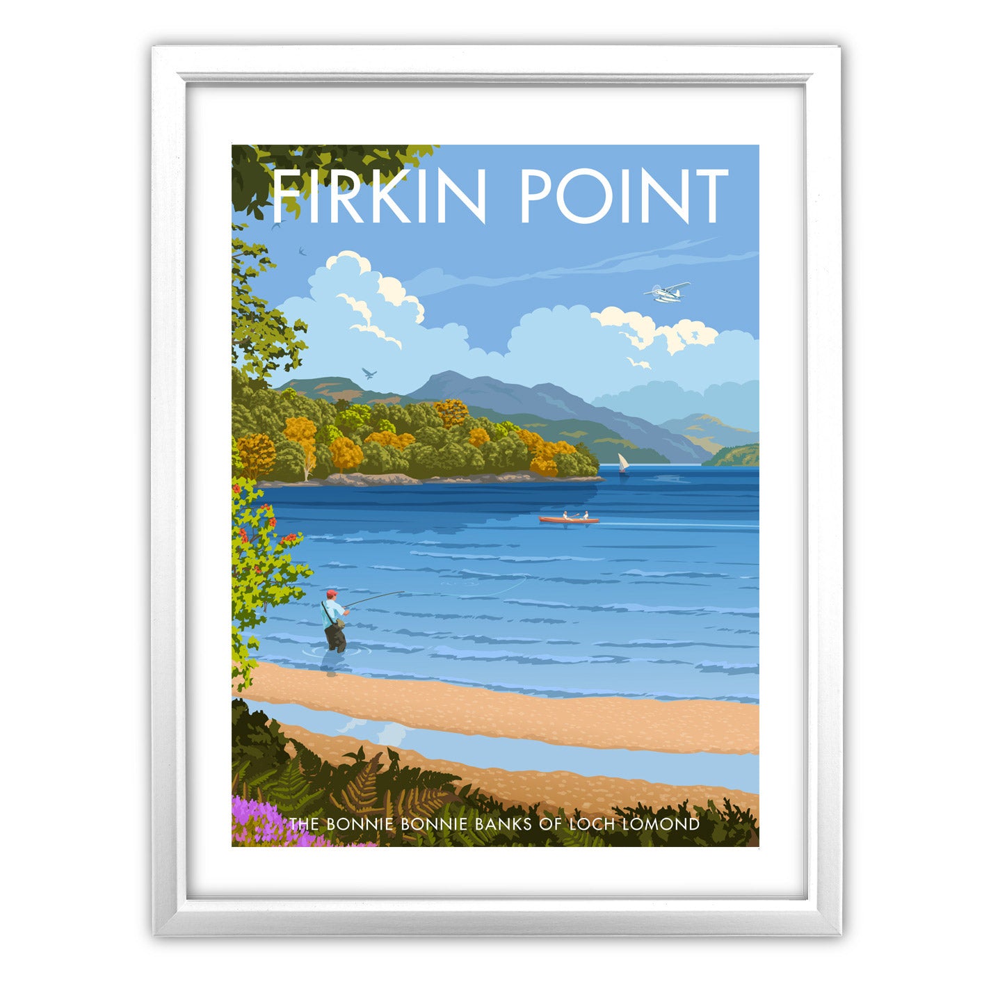 Firkin Point, Loch Lomond Art Print