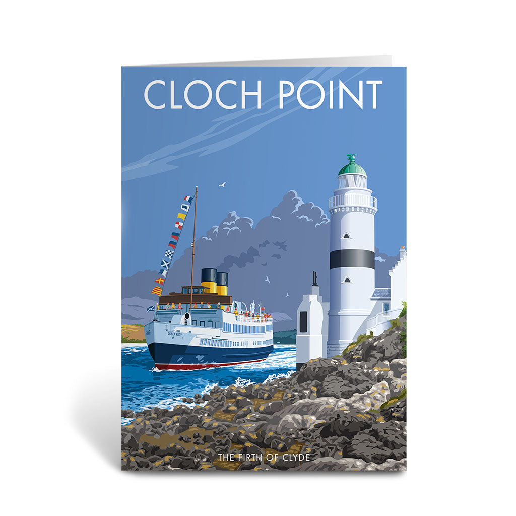 Cloch Point, Firth of Clyde Greeting Card 7x5
