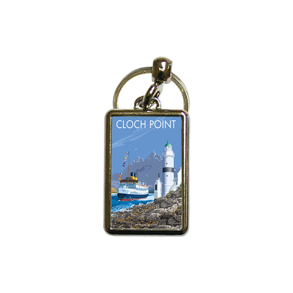 Cloch Point, Firth of Clyde Metal Keyring