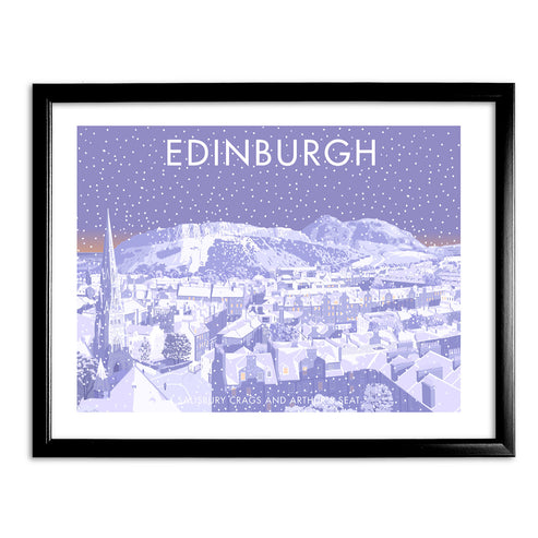 Edinburgh, Salisbury Crags and Arthurs Seat Art Print